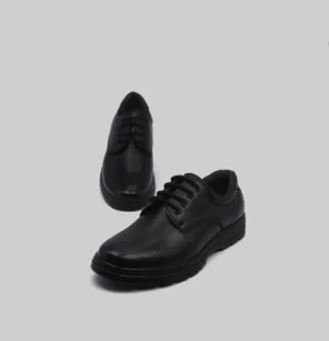 Men's Black Leather Loafers - Classic Slip-On Style