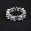 Timeless Radiance Princess-Cut Eternity Ring