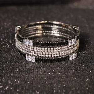 Classic Sparkling Crystal Bangle